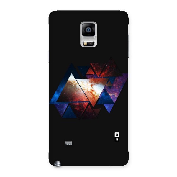 Fire Galaxy Triangles Back Case for Galaxy Note 4