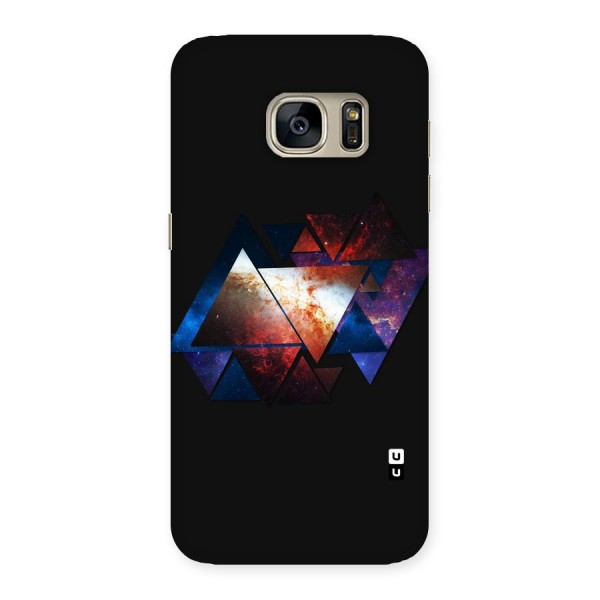 Fire Galaxy Triangles Back Case for Galaxy S7