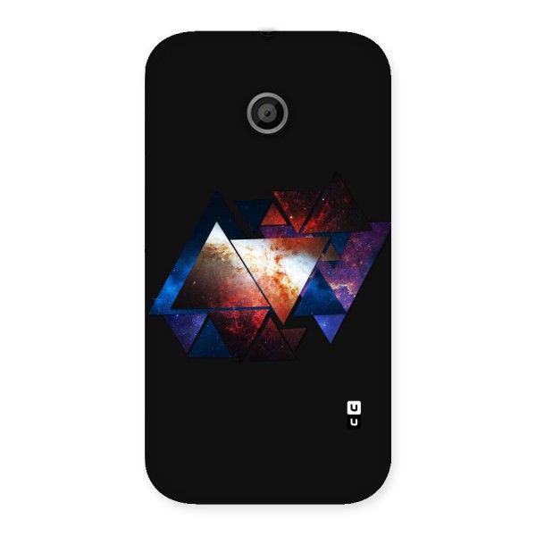 Fire Galaxy Triangles Back Case for Moto E