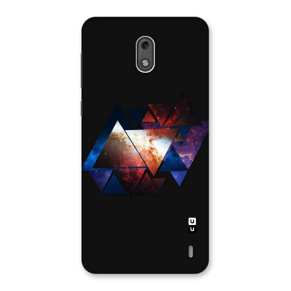 Fire Galaxy Triangles Back Case for Nokia 2