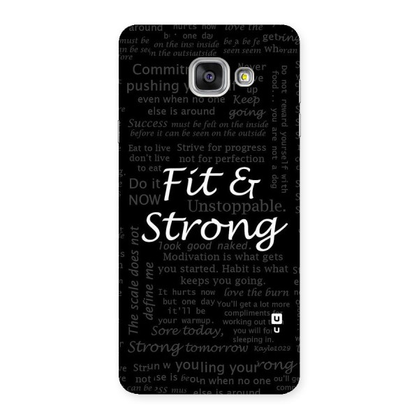 Fit And Strong Back Case for Galaxy A7 2016