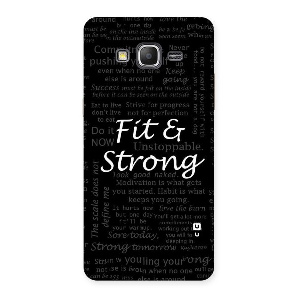 Fit And Strong Back Case for Galaxy Grand Prime