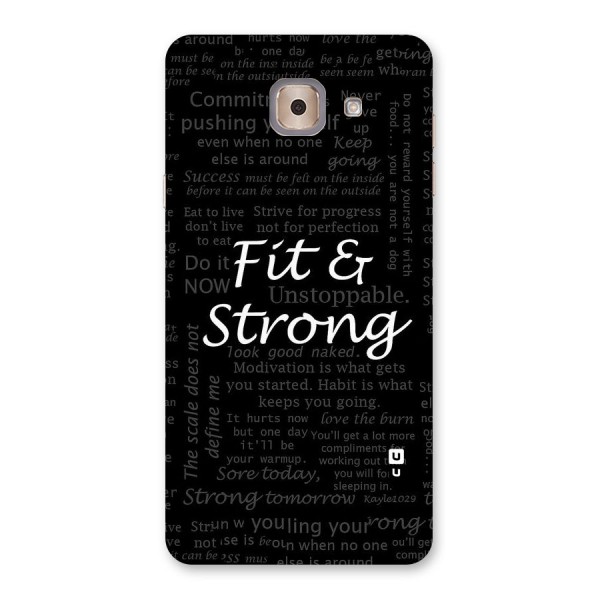 Fit And Strong Back Case for Galaxy J7 Max