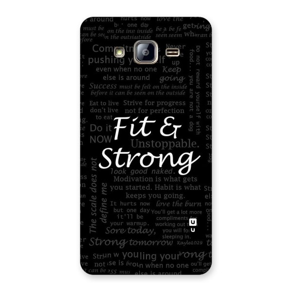 Fit And Strong Back Case for Galaxy On5