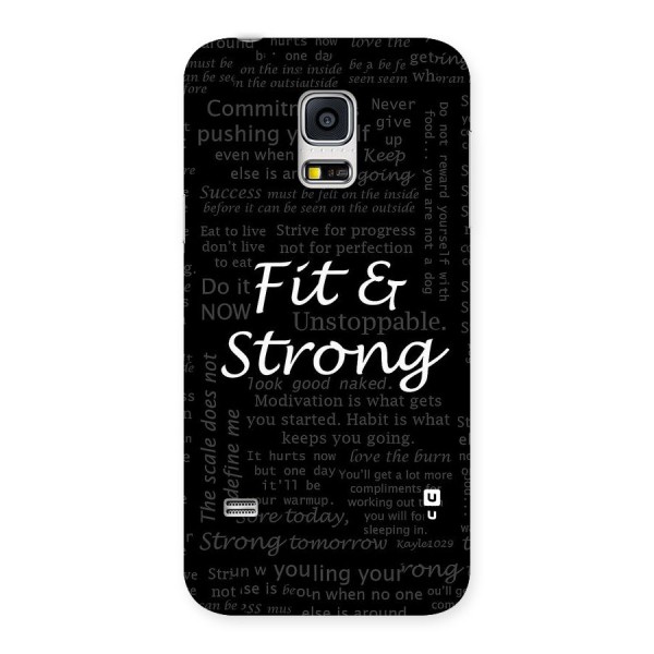 Fit And Strong Back Case for Galaxy S5 Mini