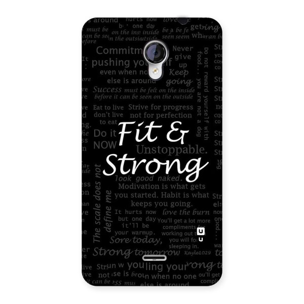 Fit And Strong Back Case for Micromax Unite 2 A106