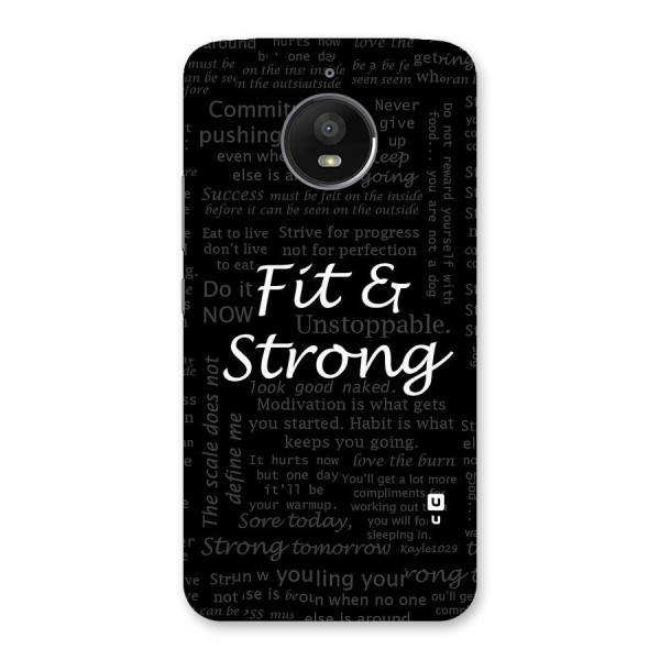 Fit And Strong Back Case for Moto E4 Plus