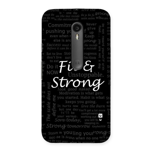 Fit And Strong Back Case for Moto G3