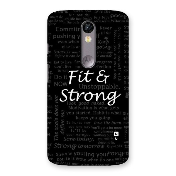 Fit And Strong Back Case for Moto X Force