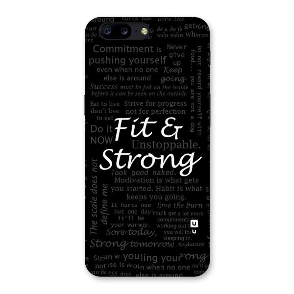 Fit And Strong Back Case for OnePlus 5