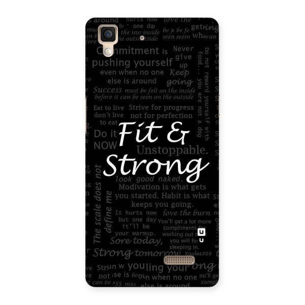 Fit And Strong Back Case for Oppo R7