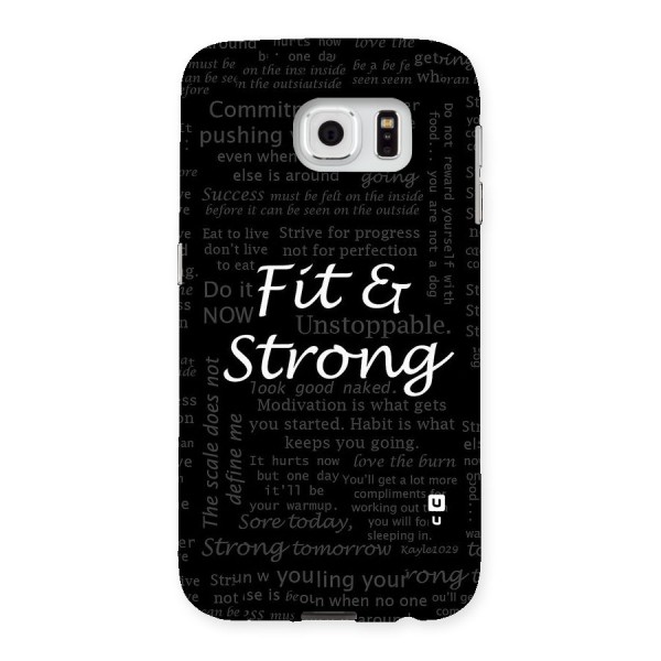 Fit And Strong Back Case for Samsung Galaxy S6