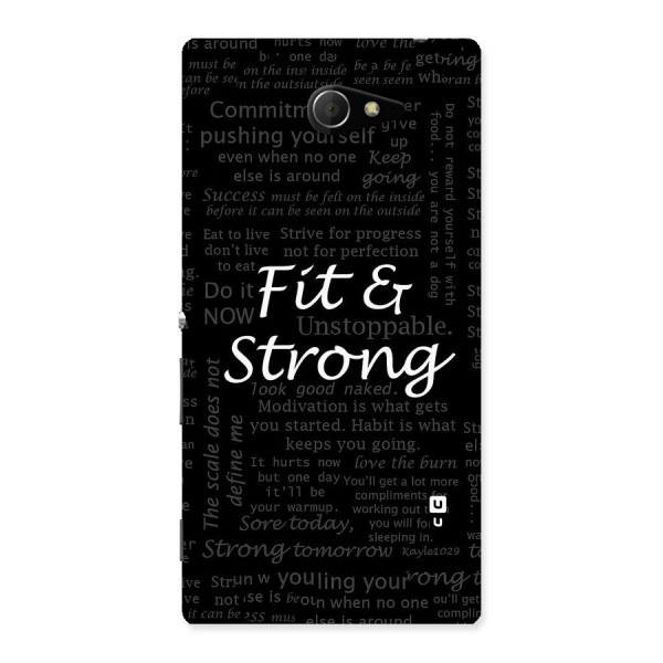 Fit And Strong Back Case for Sony Xperia M2