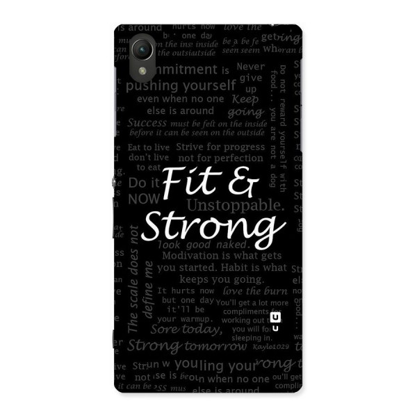 Fit And Strong Back Case for Sony Xperia Z1