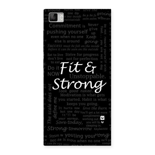 Fit And Strong Back Case for Xiaomi Mi3