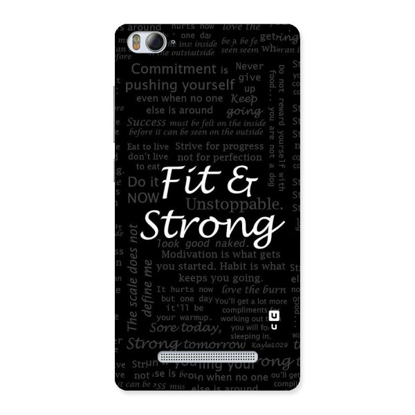 Fit And Strong Back Case for Xiaomi Mi4i