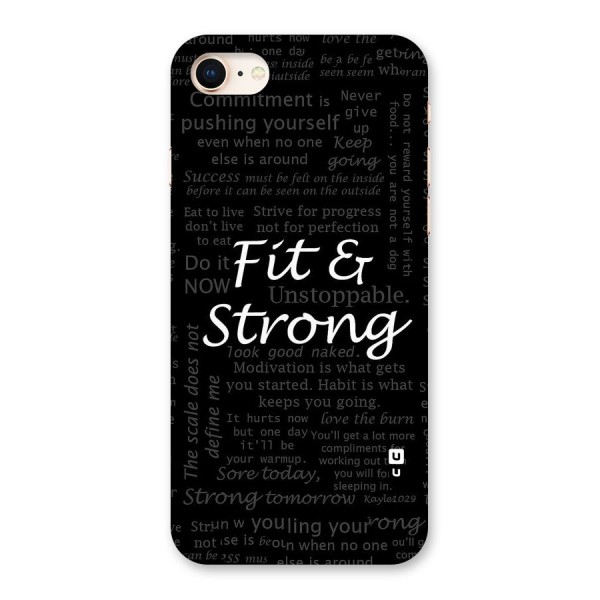 Fit And Strong Back Case for iPhone 8