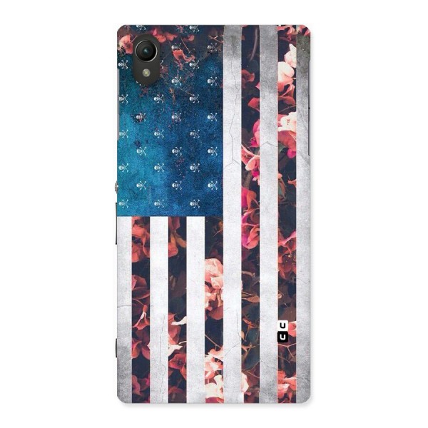 Flag Stripes Back Case for Sony Xperia Z1