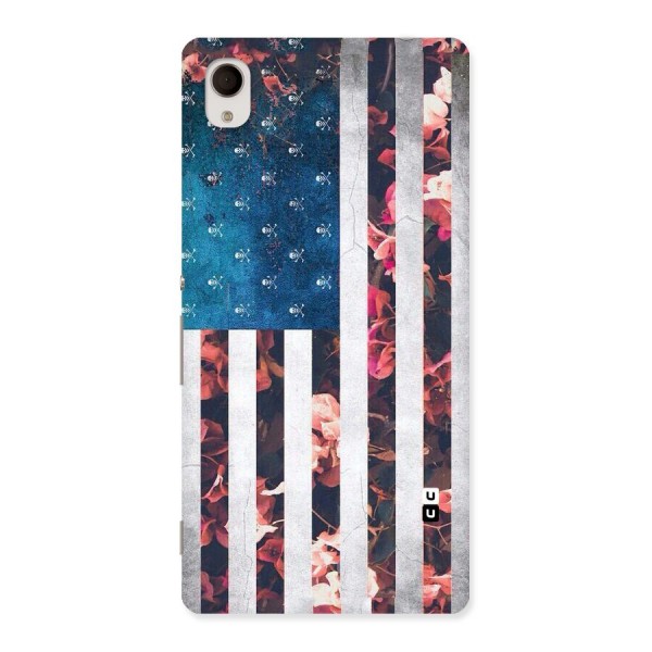 Flag Stripes Back Case for Xperia M4 Aqua