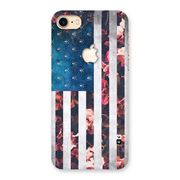 Flag Stripes Back Case for iPhone 7 Apple Cut