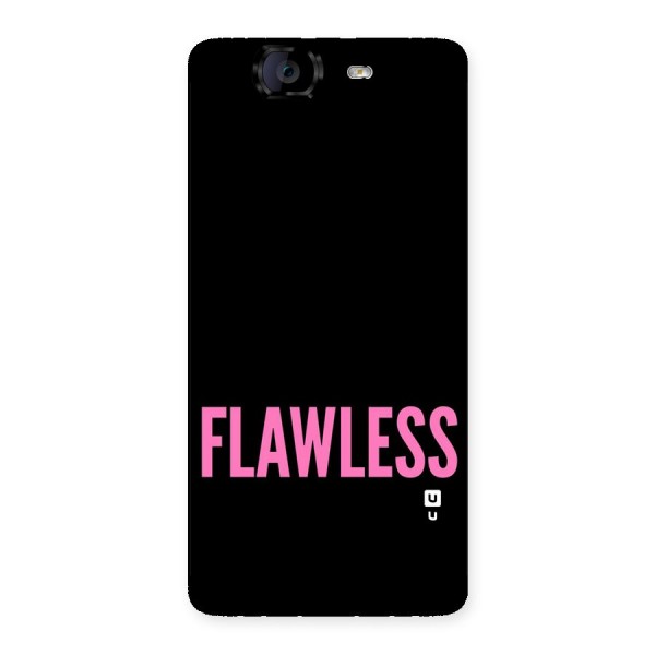 Flawless Pink Design Back Case for Canvas Knight A350