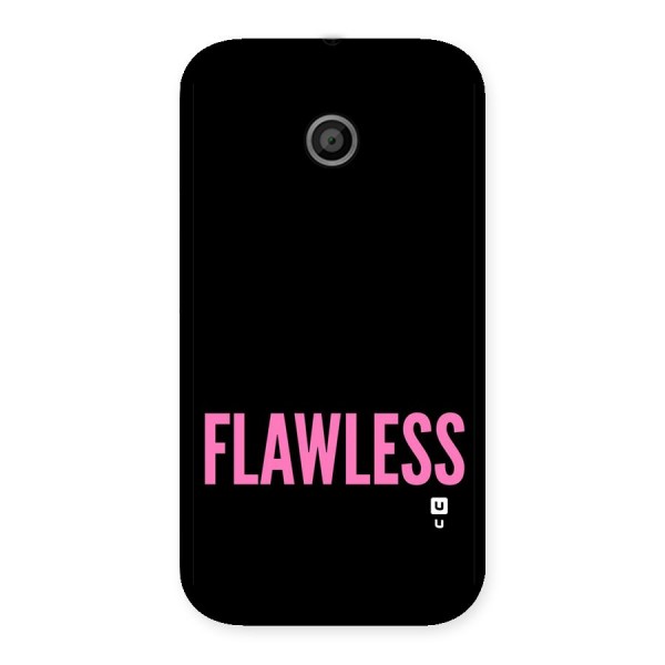 Flawless Pink Design Back Case for Moto E