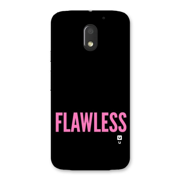 Flawless Pink Design Back Case for Moto E3 Power