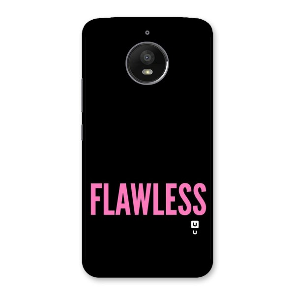 Flawless Pink Design Back Case for Moto E4 Plus