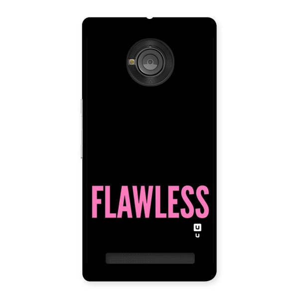 Flawless Pink Design Back Case for Yu Yuphoria