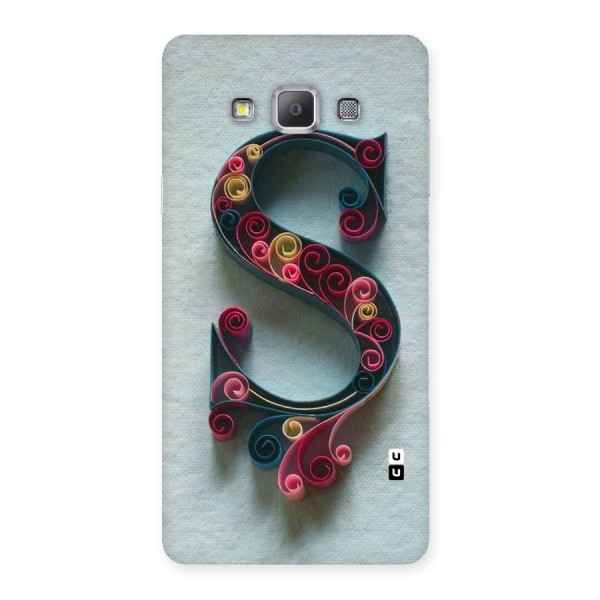 Floral Alphabet Back Case for Galaxy A7