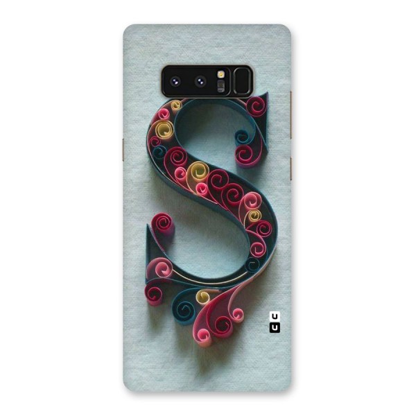 Floral Alphabet Back Case for Galaxy Note 8