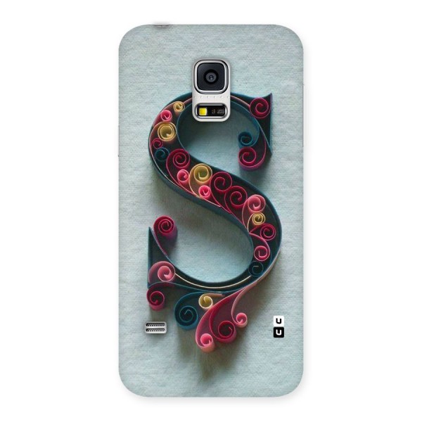 Floral Alphabet Back Case for Galaxy S5 Mini