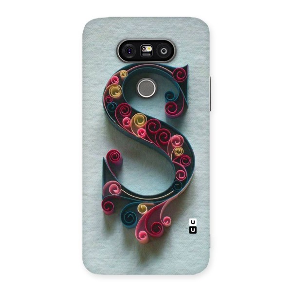 Floral Alphabet Back Case for LG G5