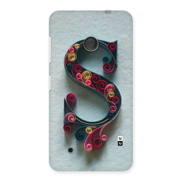 Floral Alphabet Back Case for Lumia 530