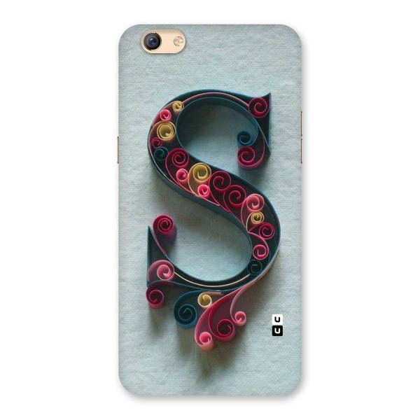 Floral Alphabet Back Case for Oppo F3 Plus