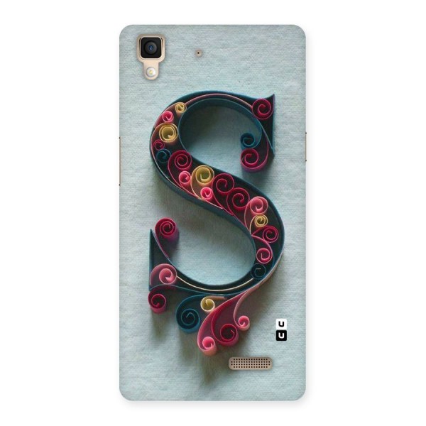 Floral Alphabet Back Case for Oppo R7