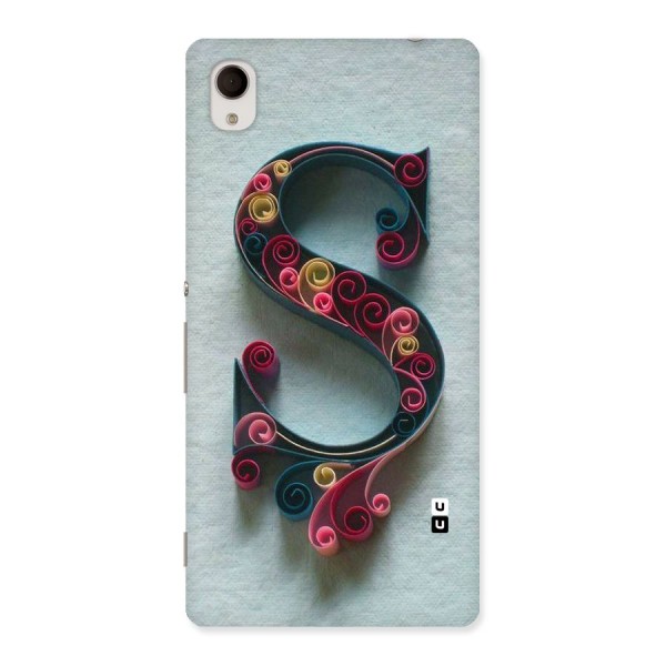 Floral Alphabet Back Case for Sony Xperia M4