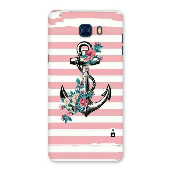 Floral Anchor Back Case for Galaxy C7 Pro