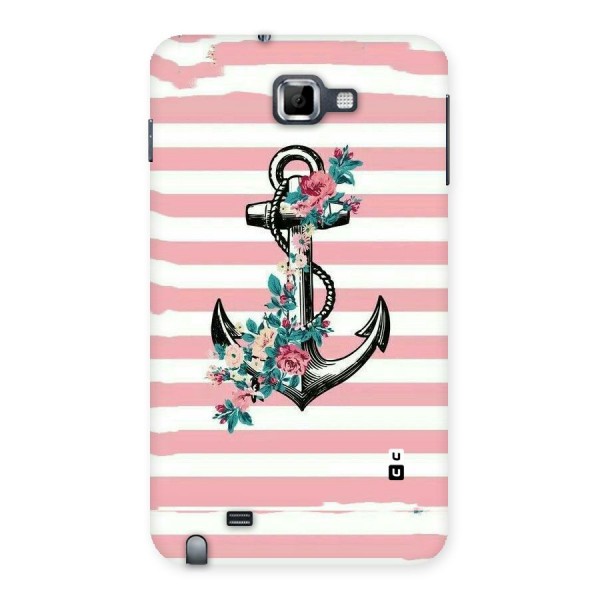 Floral Anchor Back Case for Galaxy Note