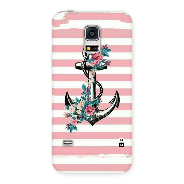 Floral Anchor Back Case for Galaxy S5 Mini