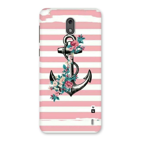 Floral Anchor Back Case for Nokia 2