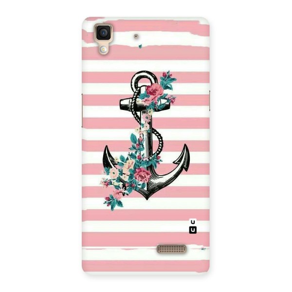 Floral Anchor Back Case for Oppo R7