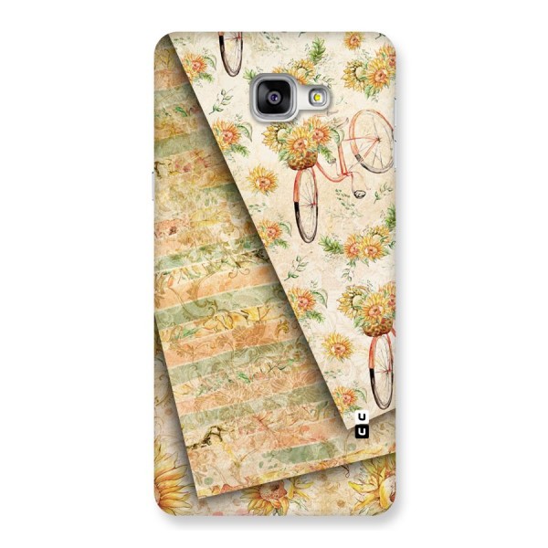 Floral Bicycle Back Case for Galaxy A9