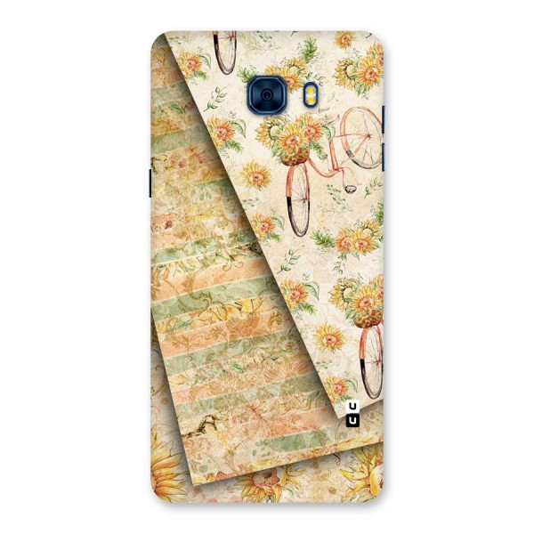 Floral Bicycle Back Case for Galaxy C7 Pro