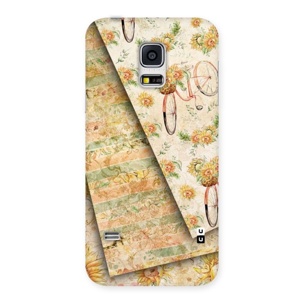 Floral Bicycle Back Case for Galaxy S5 Mini