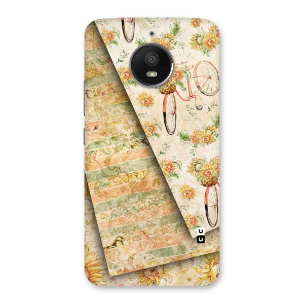 Floral Bicycle Back Case for Moto E4 Plus