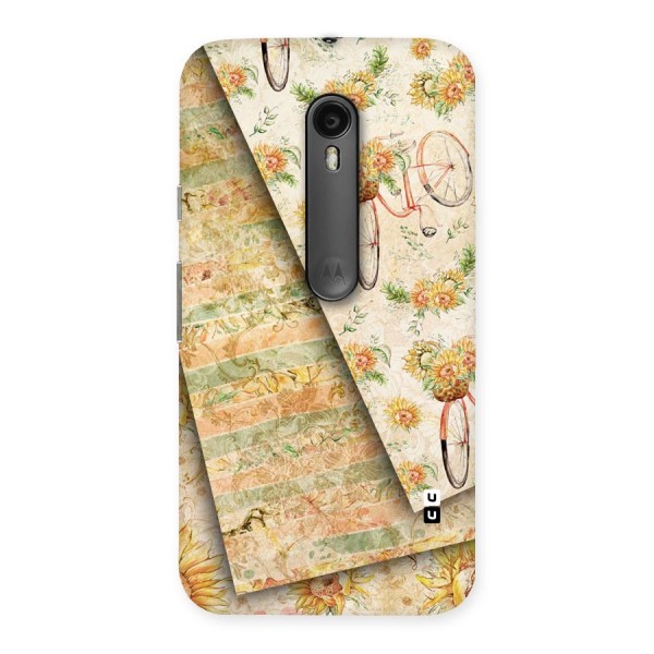 Floral Bicycle Back Case for Moto G3