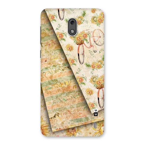 Floral Bicycle Back Case for Nokia 2