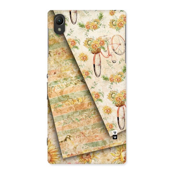 Floral Bicycle Back Case for Sony Xperia Z1