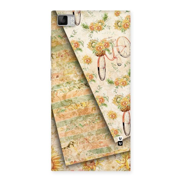 Floral Bicycle Back Case for Xiaomi Mi3